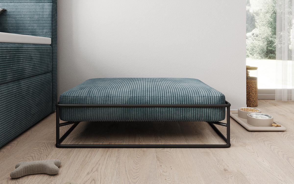 Hondenbed Lumo 80 × 60 cm in Ribstof