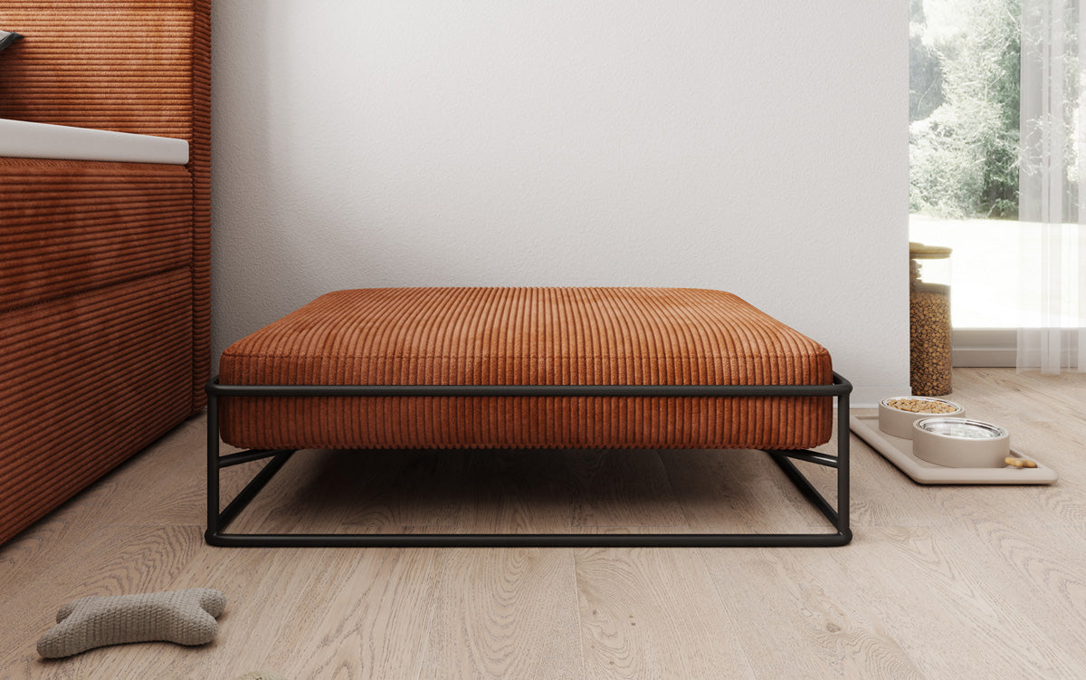 Hondenbed Lumo 80 × 60 cm in Ribstof