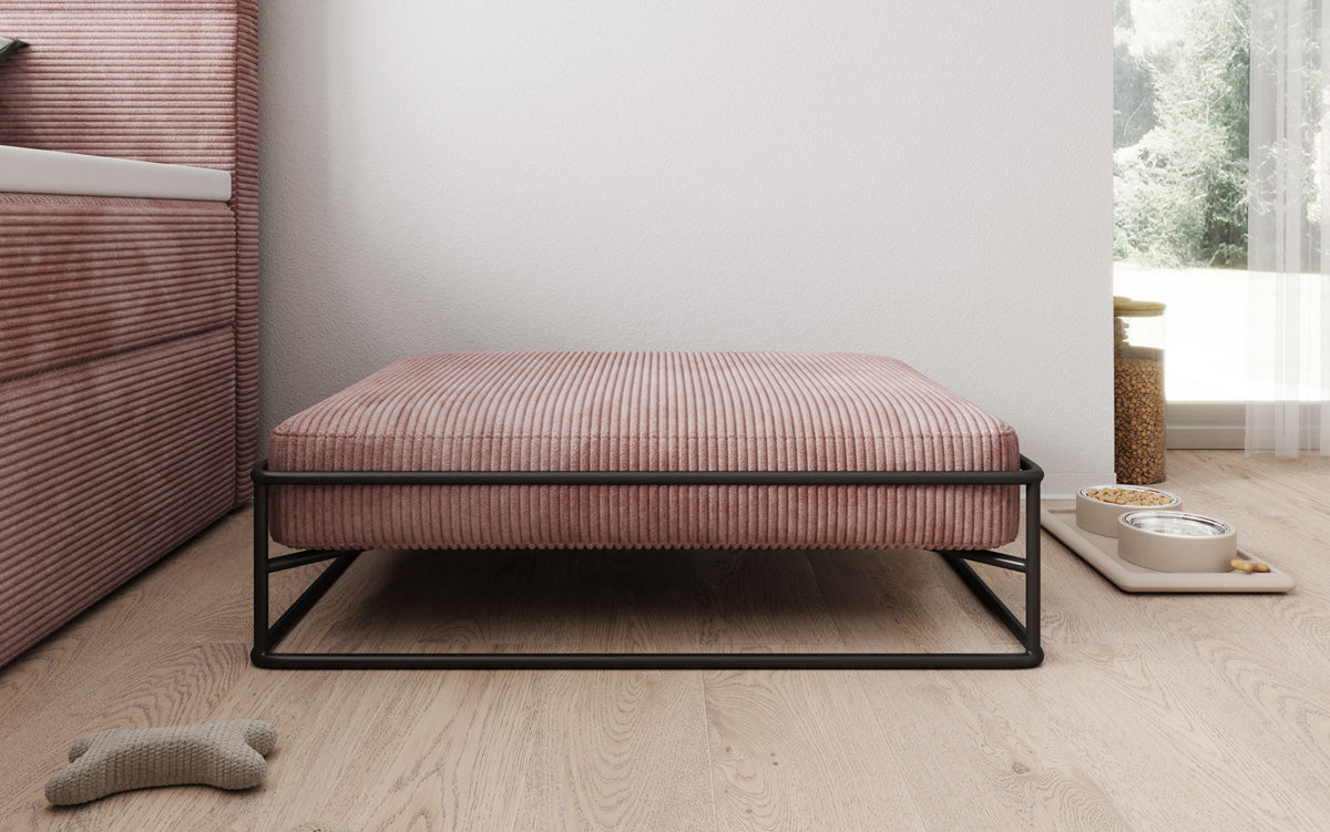 Hondenbed Lumo 80 × 60 cm in Ribstof
