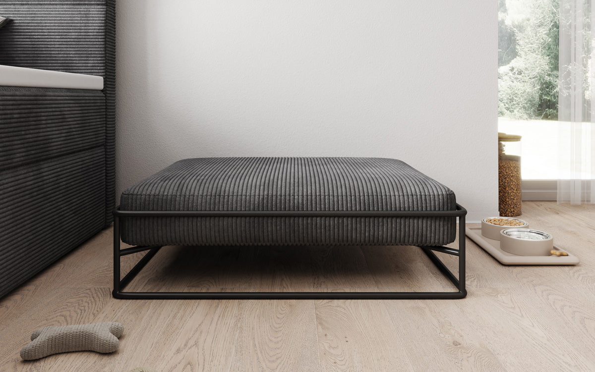 Hondenbed Lumo 80 × 60 cm in Ribstof