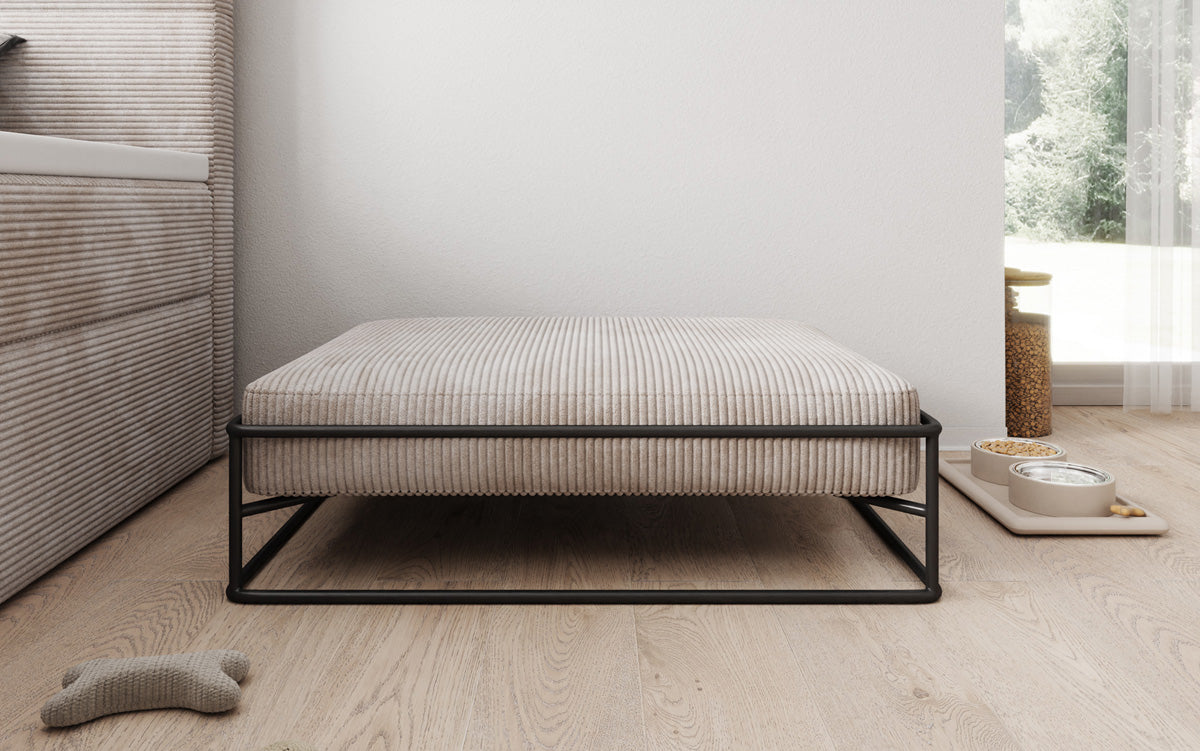 Hondenbed Lumo 80 × 60 cm in Ribstof