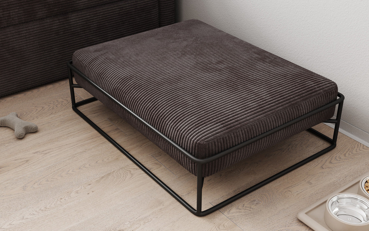 Hondenbed Lumo 80 × 60 cm in Ribstof