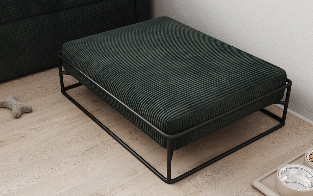 Hondenbed Lumo 80 × 60 cm in Ribstof