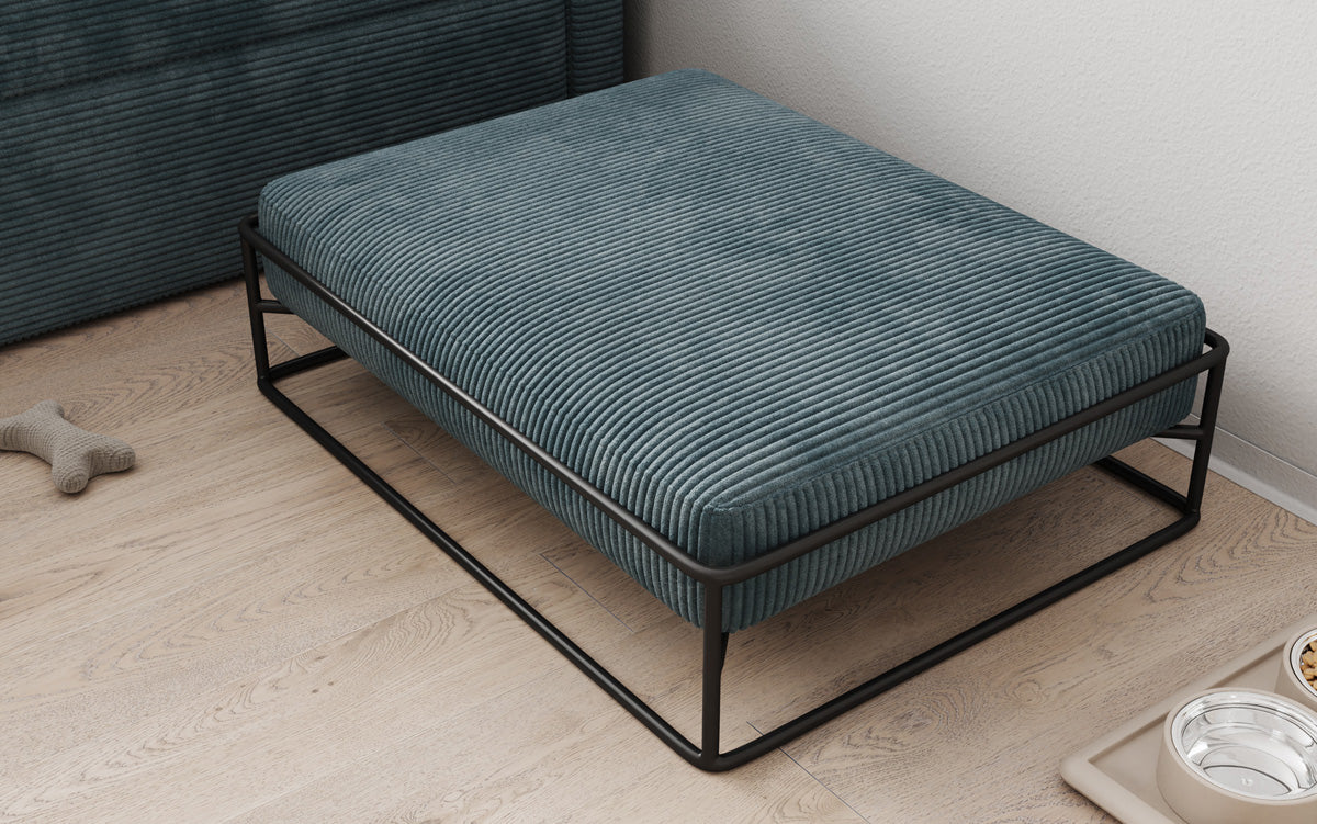 Hondenbed Lumo 80 × 60 cm in Ribstof