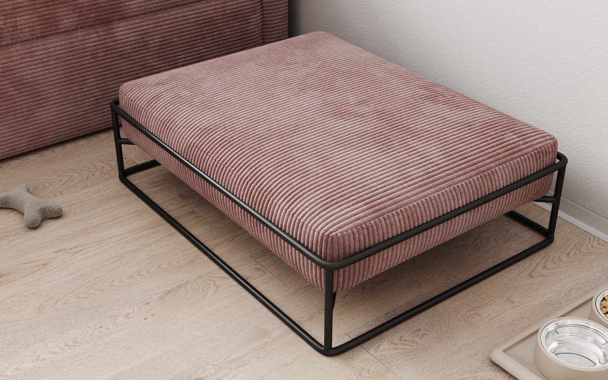 Hondenbed Lumo 80 × 60 cm in Ribstof