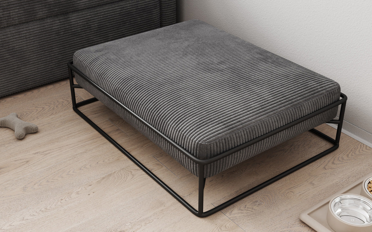 Hondenbed Lumo 80 × 60 cm in Ribstof