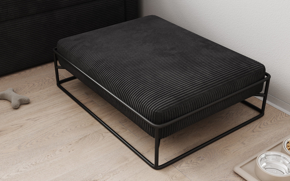 Hondenbed Lumo 80 × 60 cm in Ribstof