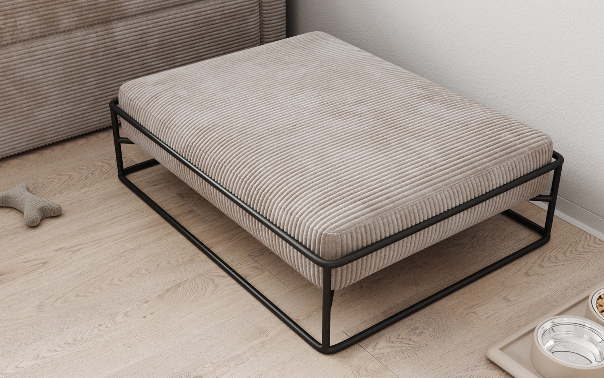 Hondenbed Lumo 80 × 60 cm in Ribstof