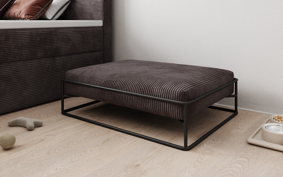 Hondenbed Lumo 80 × 60 cm in Ribstof