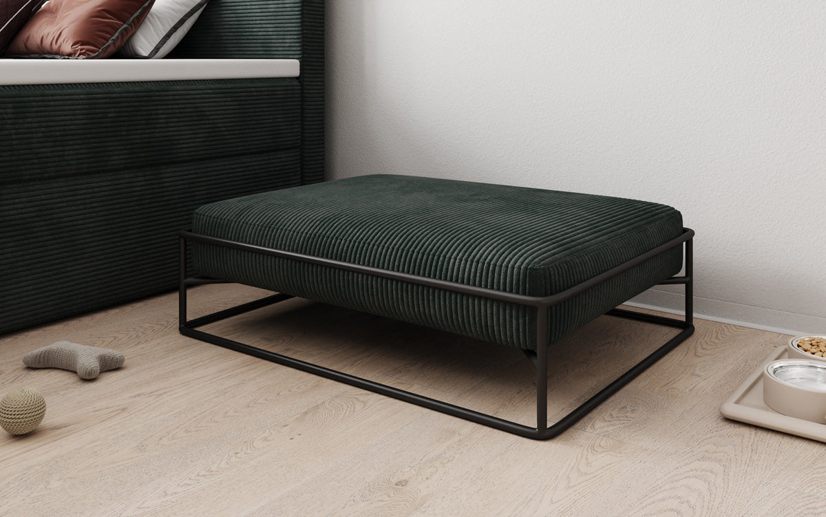 Hondenbed Lumo 80 × 60 cm in Ribstof