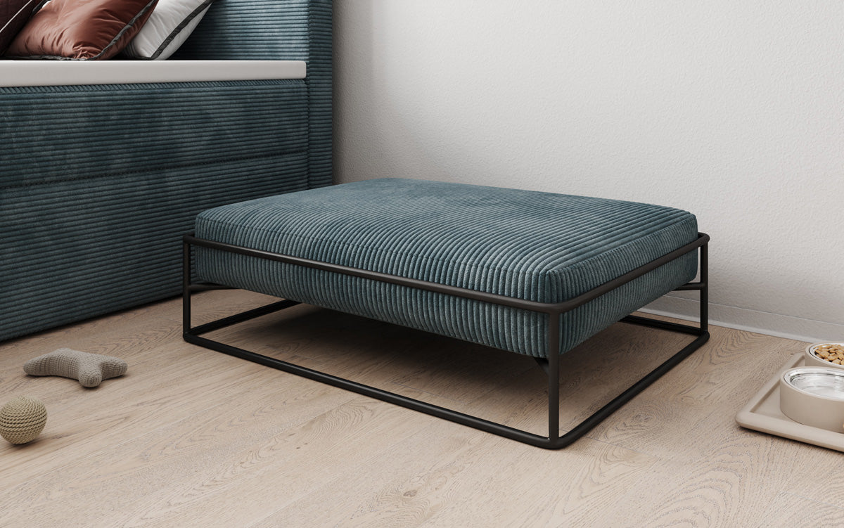 Hondenbed Lumo 80 × 60 cm in Ribstof