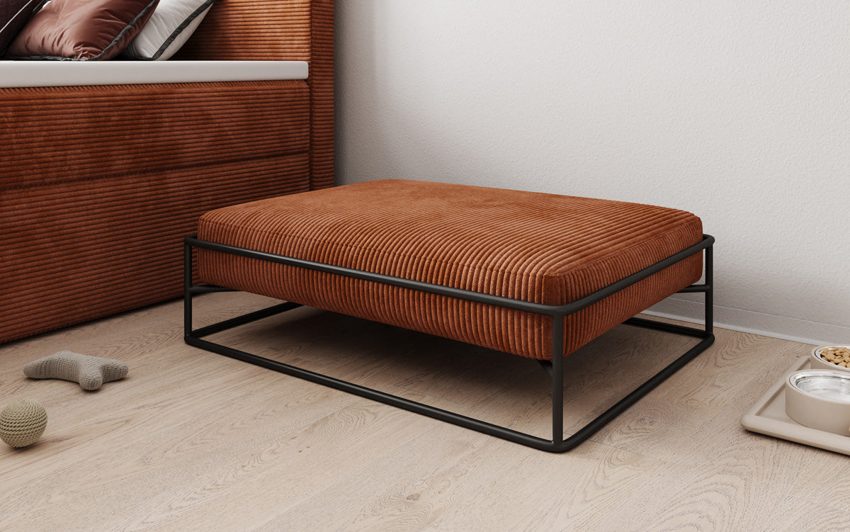 Hondenbed Lumo 80 × 60 cm in Ribstof