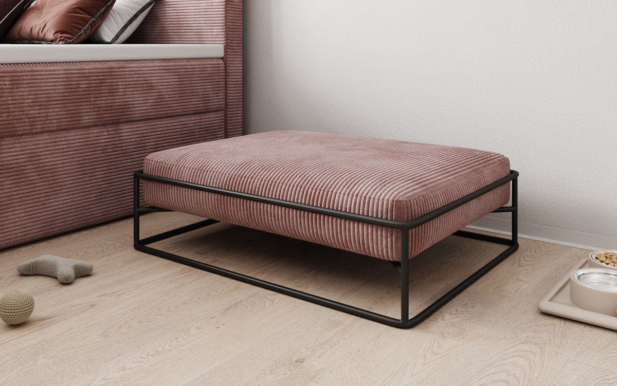 Hondenbed Lumo 80 × 60 cm in Ribstof