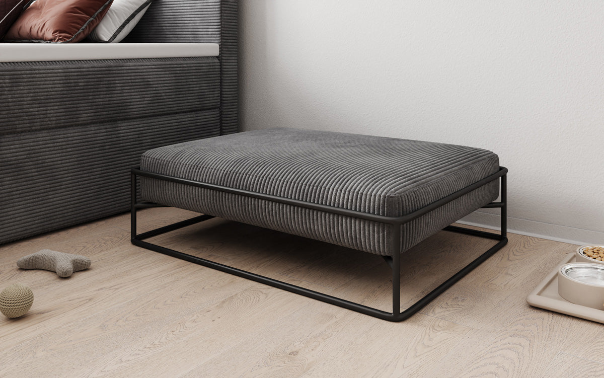 Hondenbed Lumo 80 × 60 cm in Ribstof