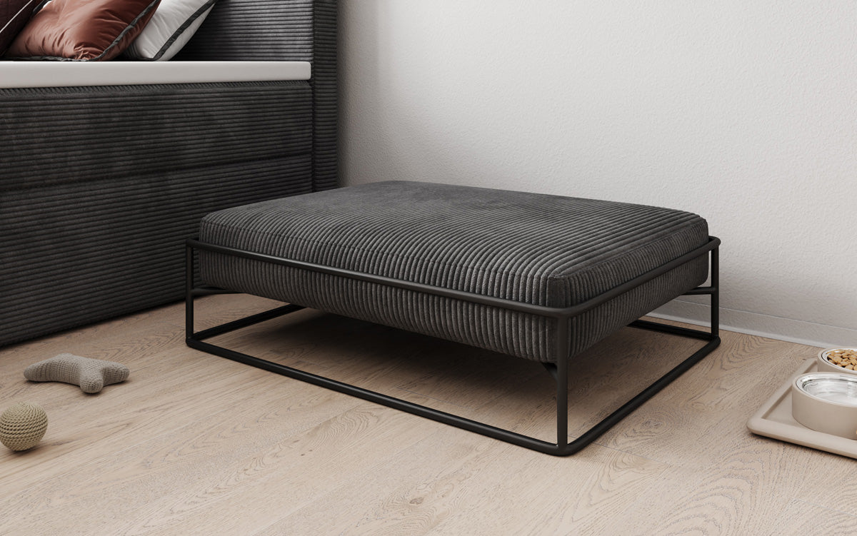 Hondenbed Lumo 80 × 60 cm in Ribstof