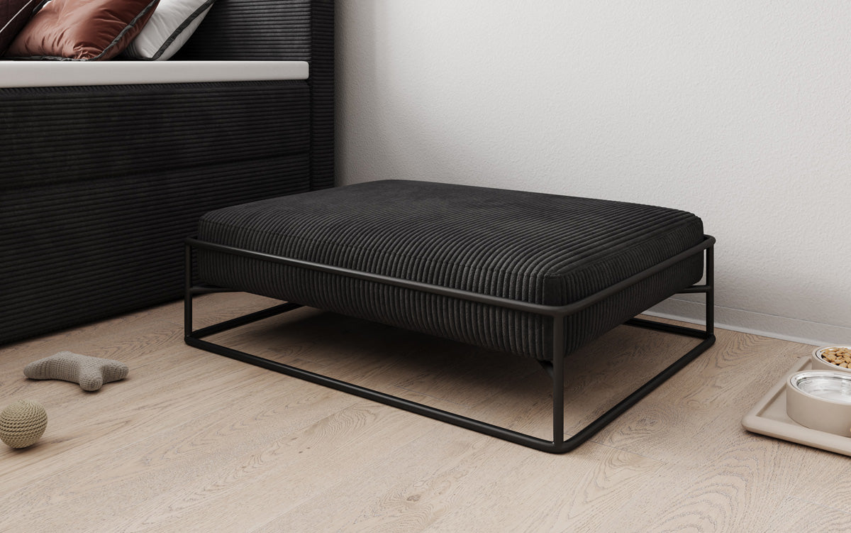 Hondenbed Lumo 80 × 60 cm in Ribstof