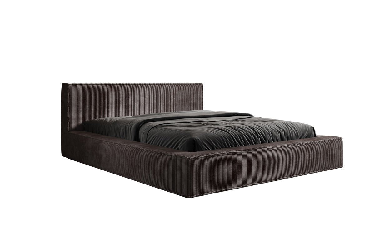 Designer gestoffeerd bed Harmon met opbergruimte