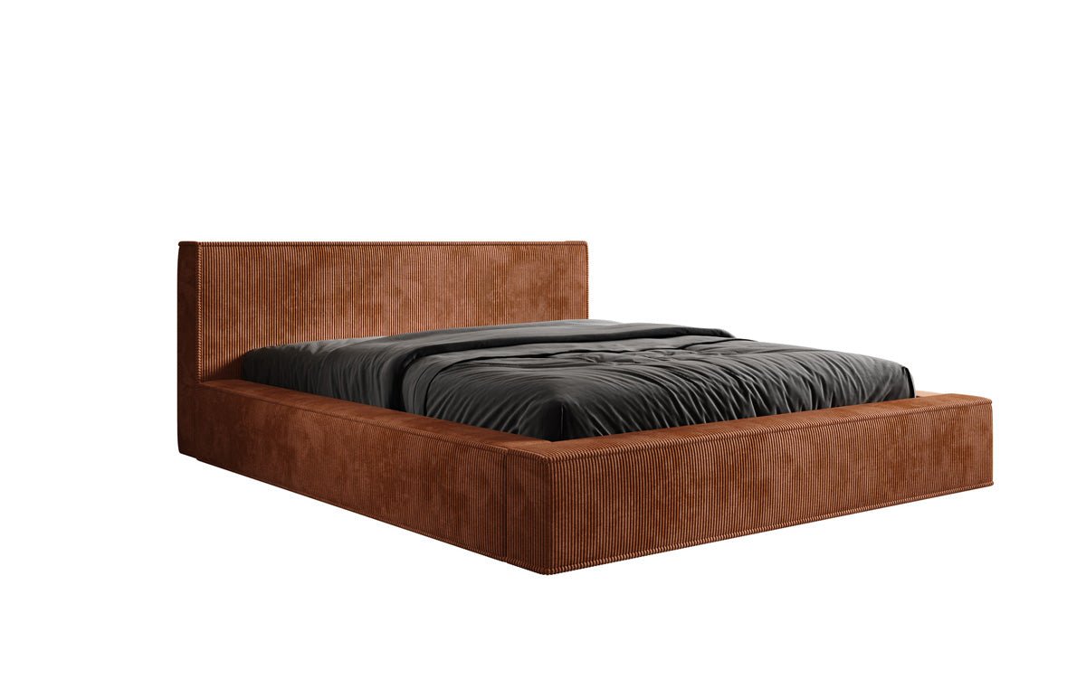 Designer gestoffeerd bed Harmon met opbergruimte