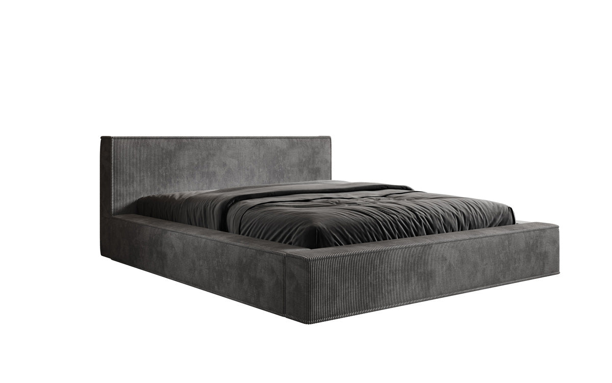 Designer gestoffeerd bed Harmon met opbergruimte