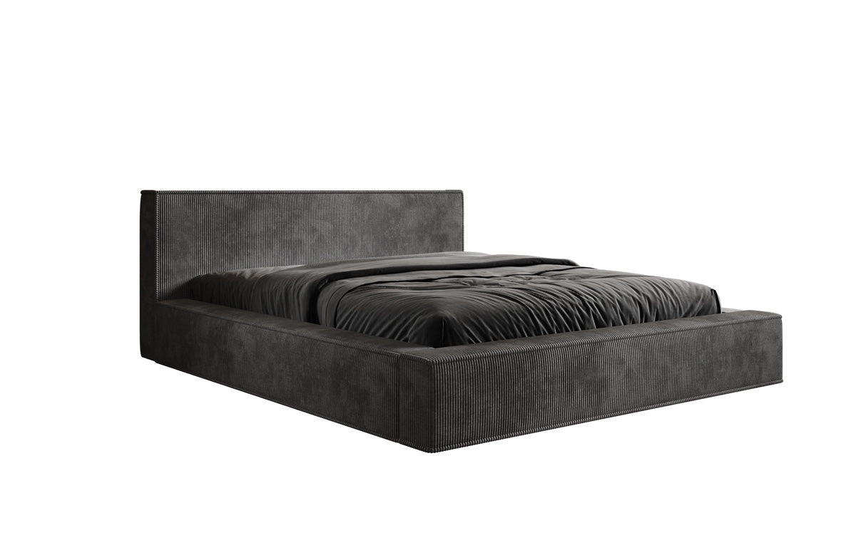 Designer gestoffeerd bed Harmon met opbergruimte