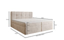 Boxspringbed Cozy II fluweel met opbergruimte