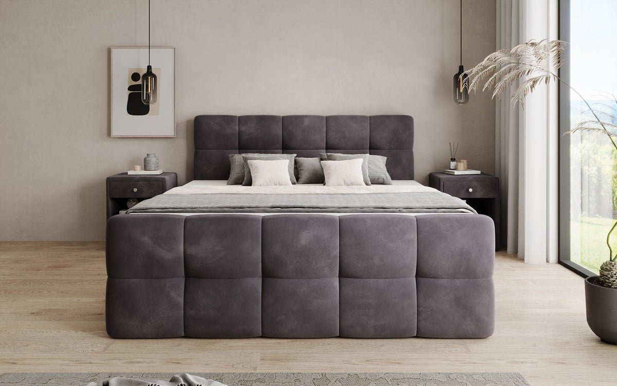 Boxspringbed Cozy Velvet met opbergruimte