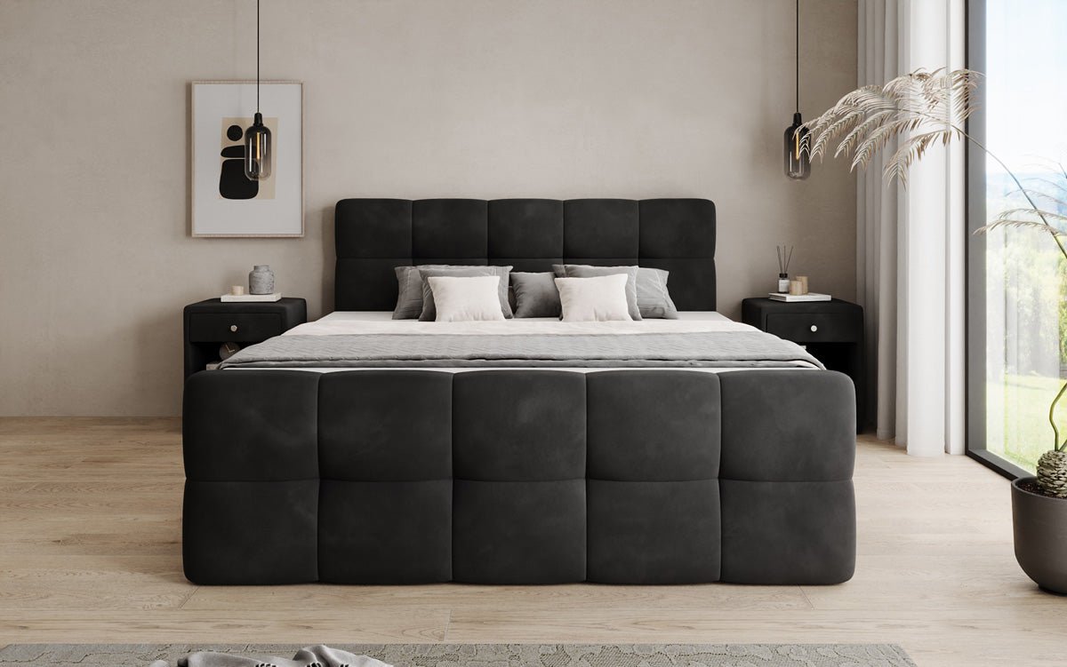 Boxspringbed Cozy Velvet met opbergruimte