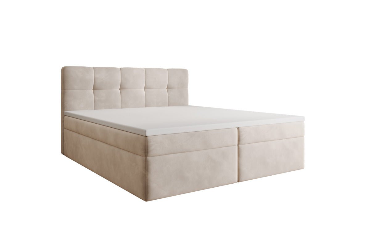 Boxspringbed Cozy II fluweel met opbergruimte