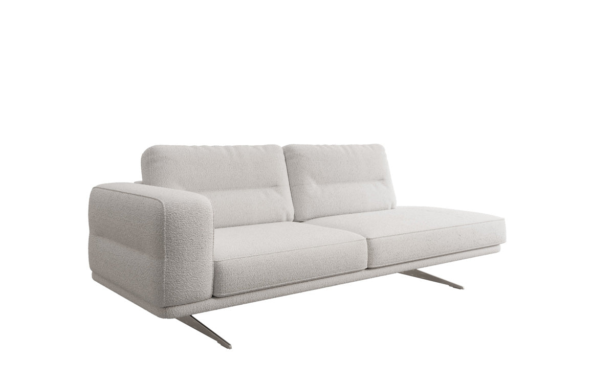 Designbank-chaise longue Torino in Bouclé