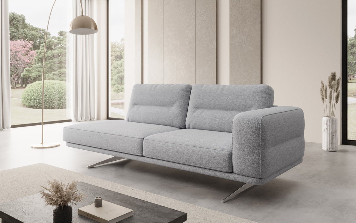 Designbank-chaise longue Torino in Bouclé