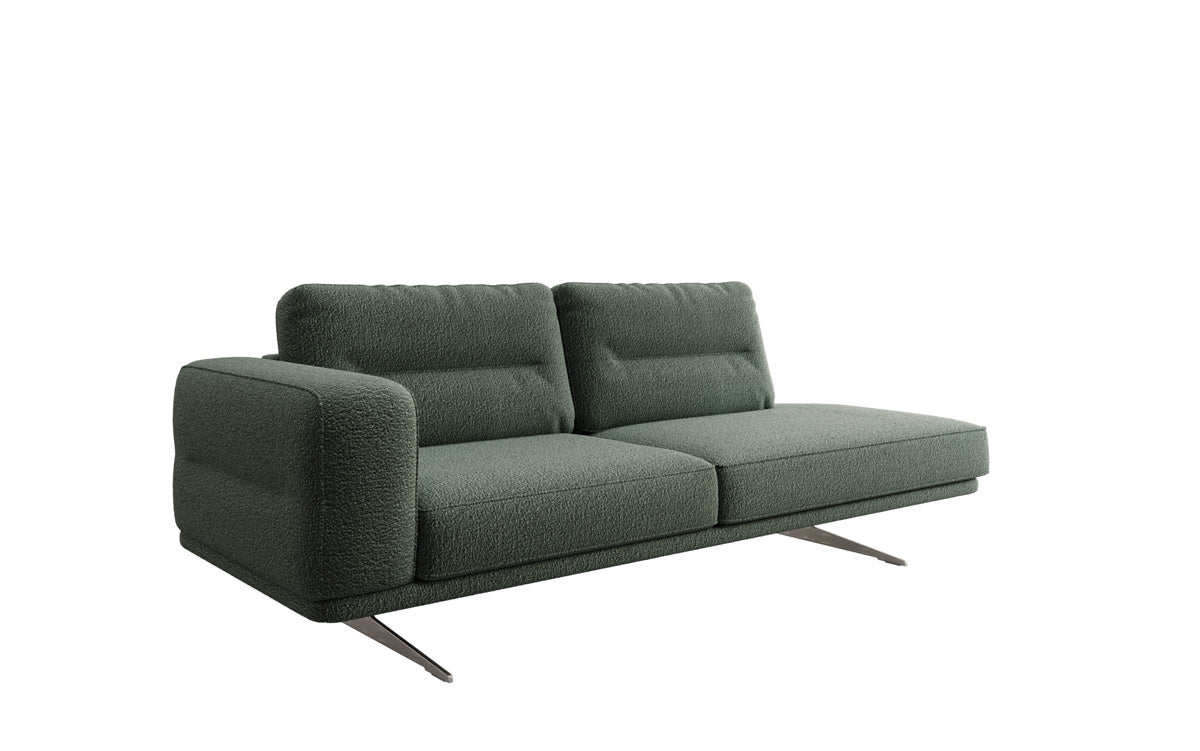 Designbank-chaise longue Torino in Bouclé