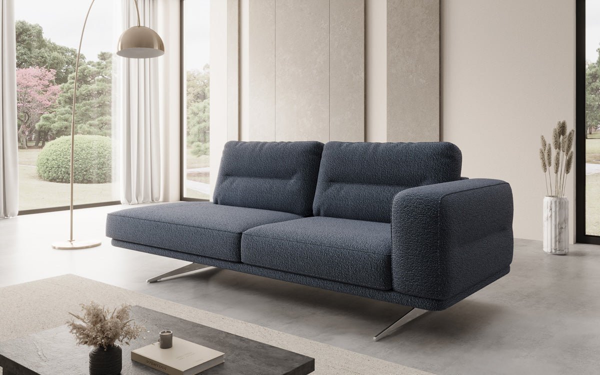 Designbank-chaise longue Torino in Bouclé