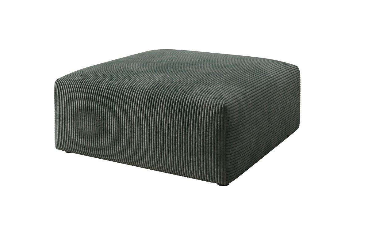 Beistellhocker 80 cm Snug uit Ribstof