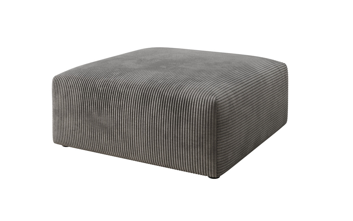 Beistellhocker 80 cm Snug uit Ribstof
