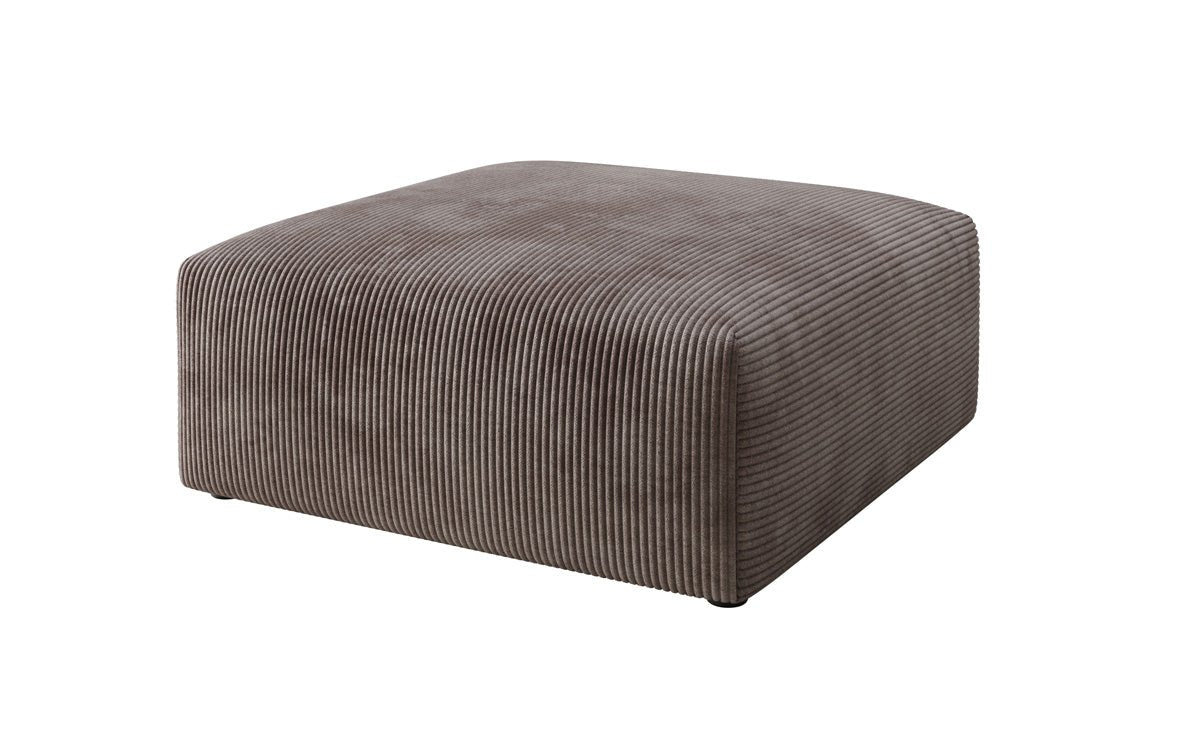 Beistellhocker 80 cm Snug uit Ribstof