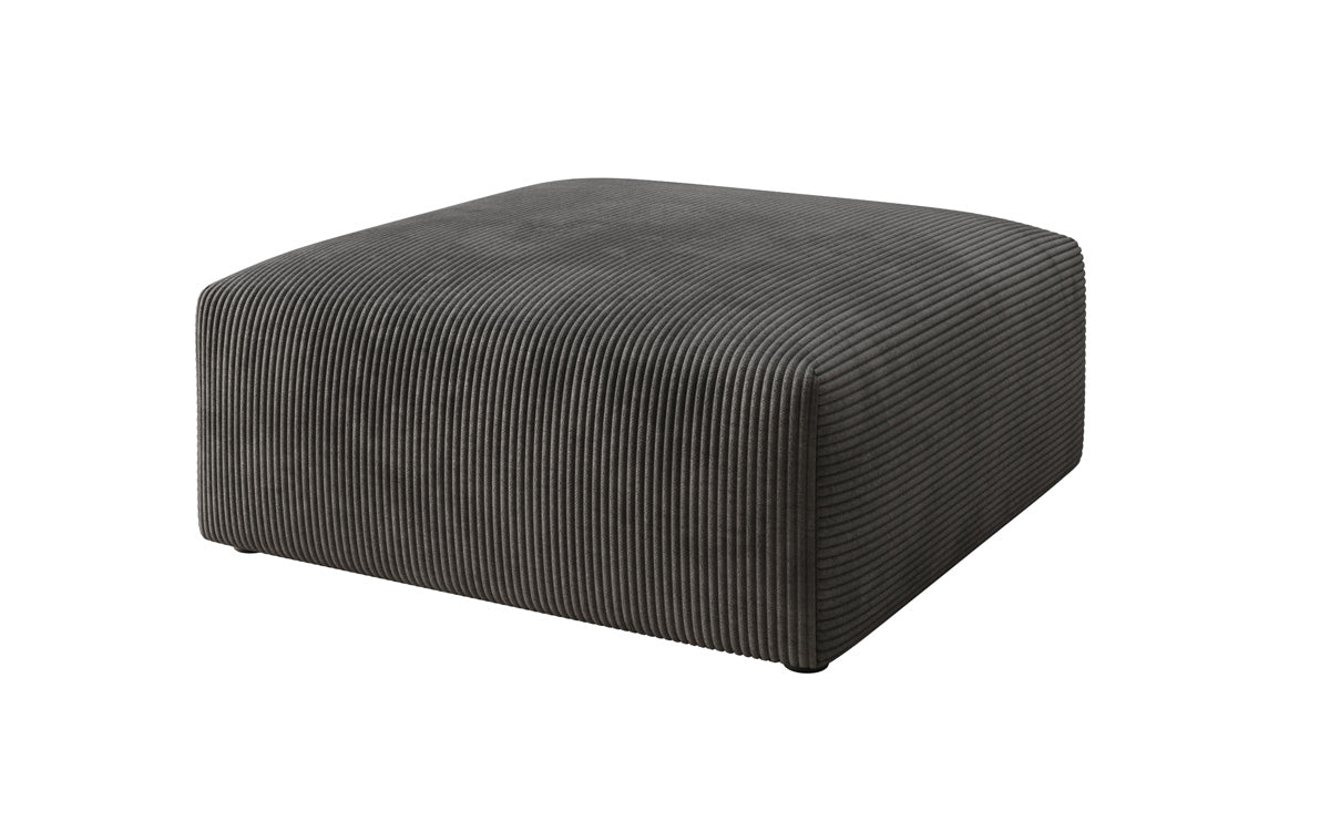 Beistellhocker 80 cm Snug uit Ribstof