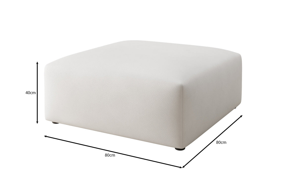 Bijzetkruk 80 cm Snug van echt leer