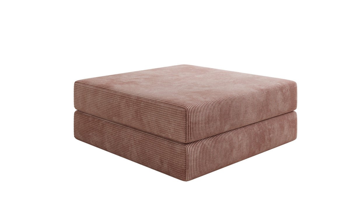 Beistellhocker Lazy in Ribstof