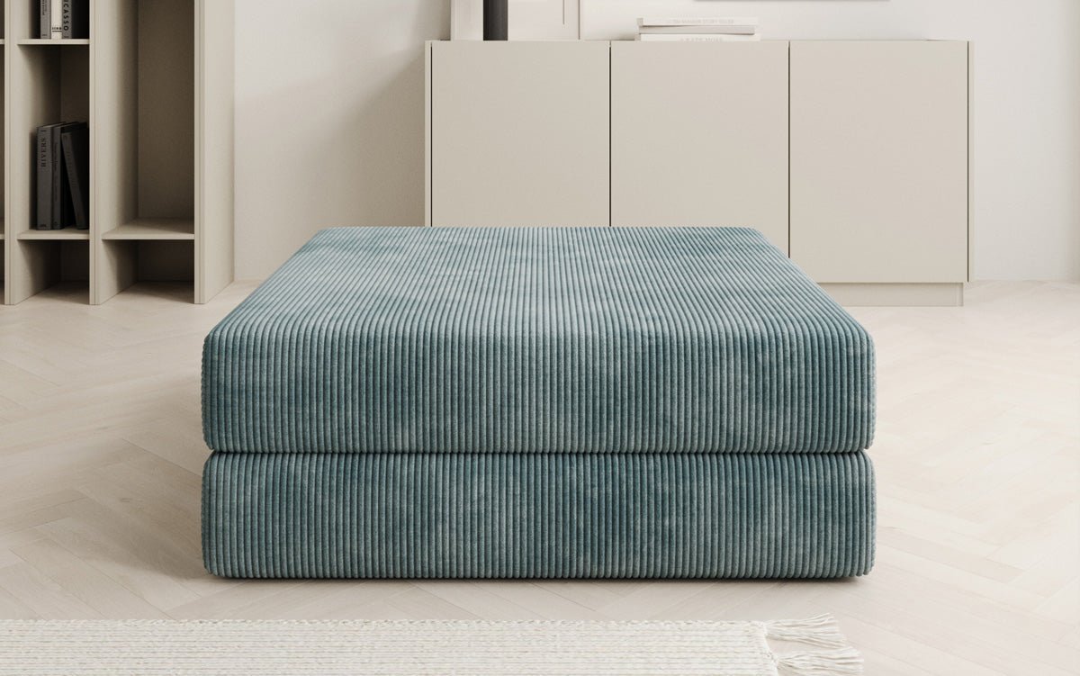 Beistellhocker Lazy in Ribstof