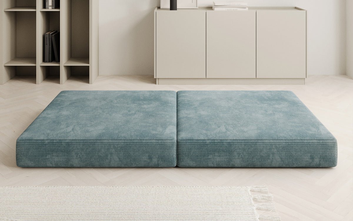 Beistellhocker Lazy in Ribstof