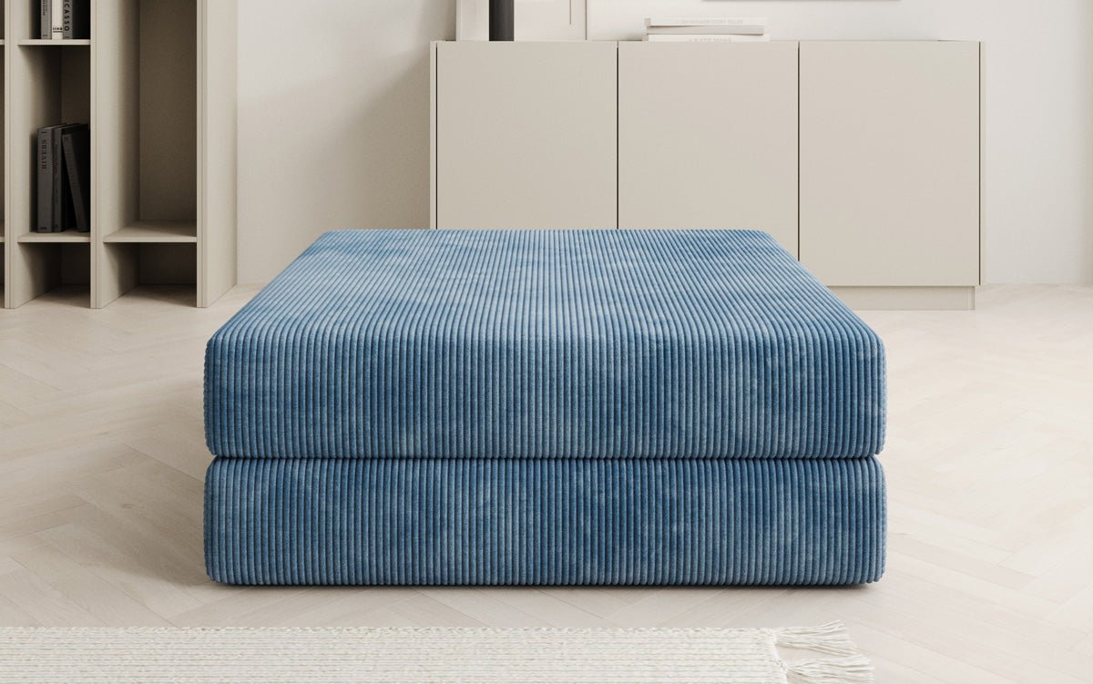 Beistellhocker Lazy in Ribstof