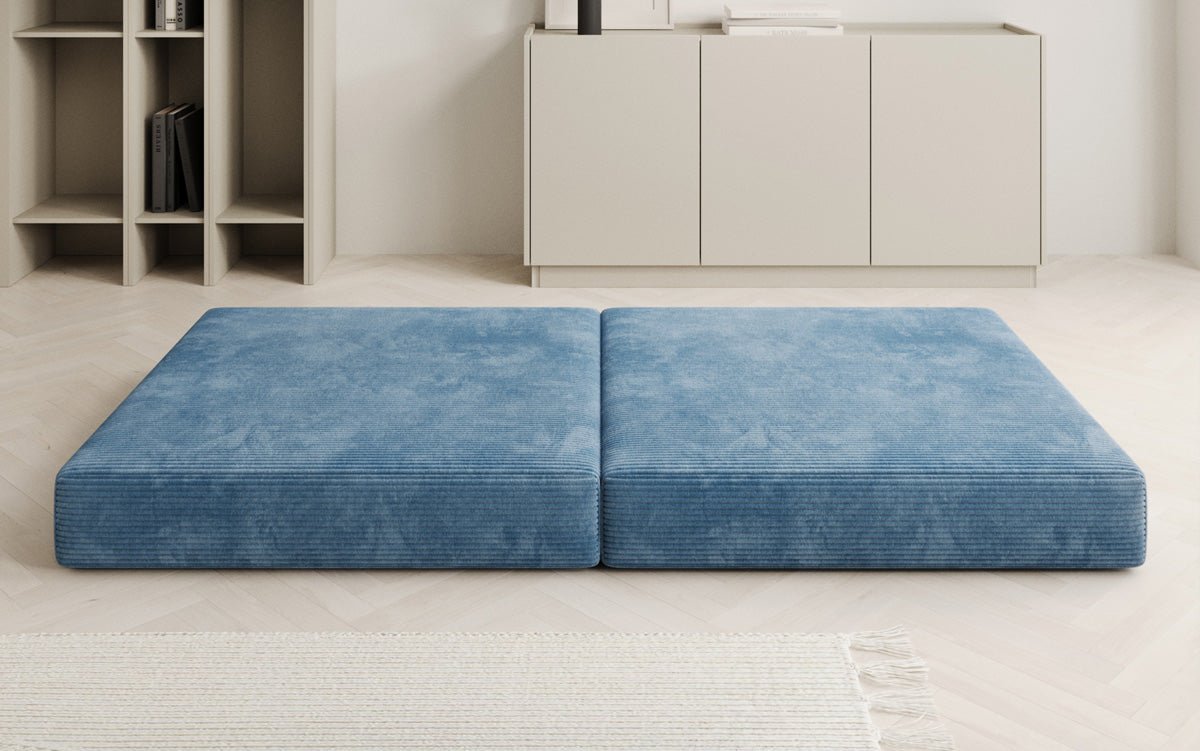 Beistellhocker Lazy in Ribstof