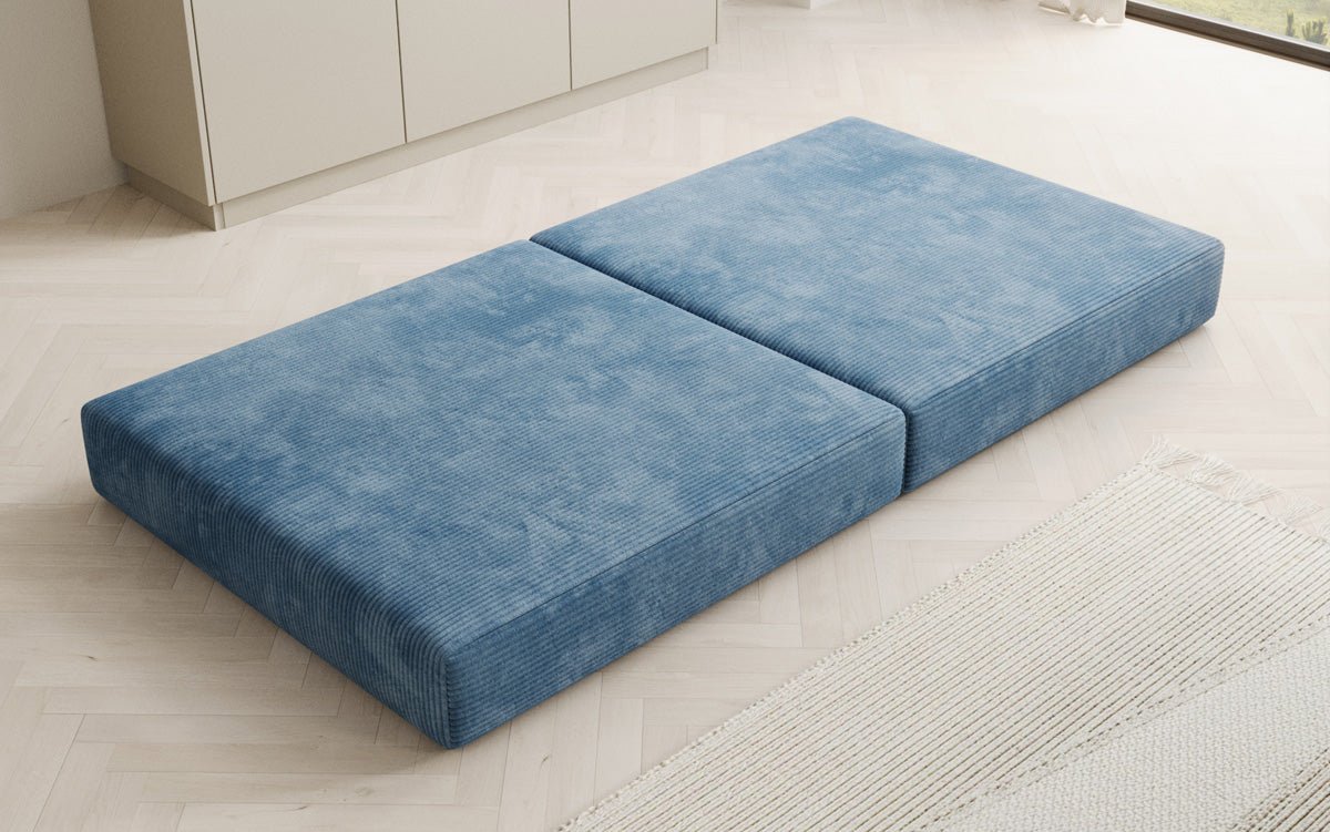 Beistellhocker Lazy in Ribstof