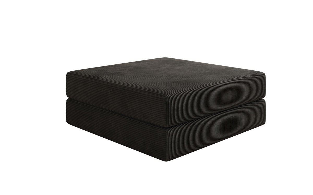 Beistellhocker Lazy in Ribstof