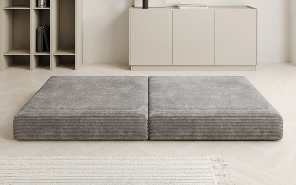 Beistellhocker Lazy in Ribstof