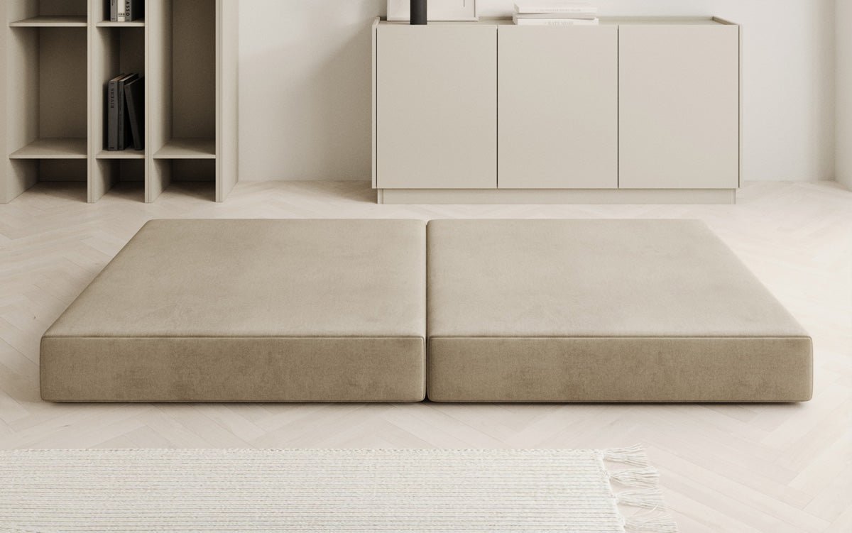 Beistellhocker Lazy in Fluweel