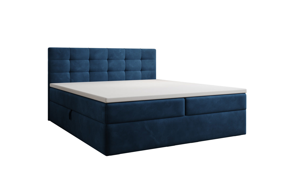 Boxspringbed Lux Fluweel met opbergruimte