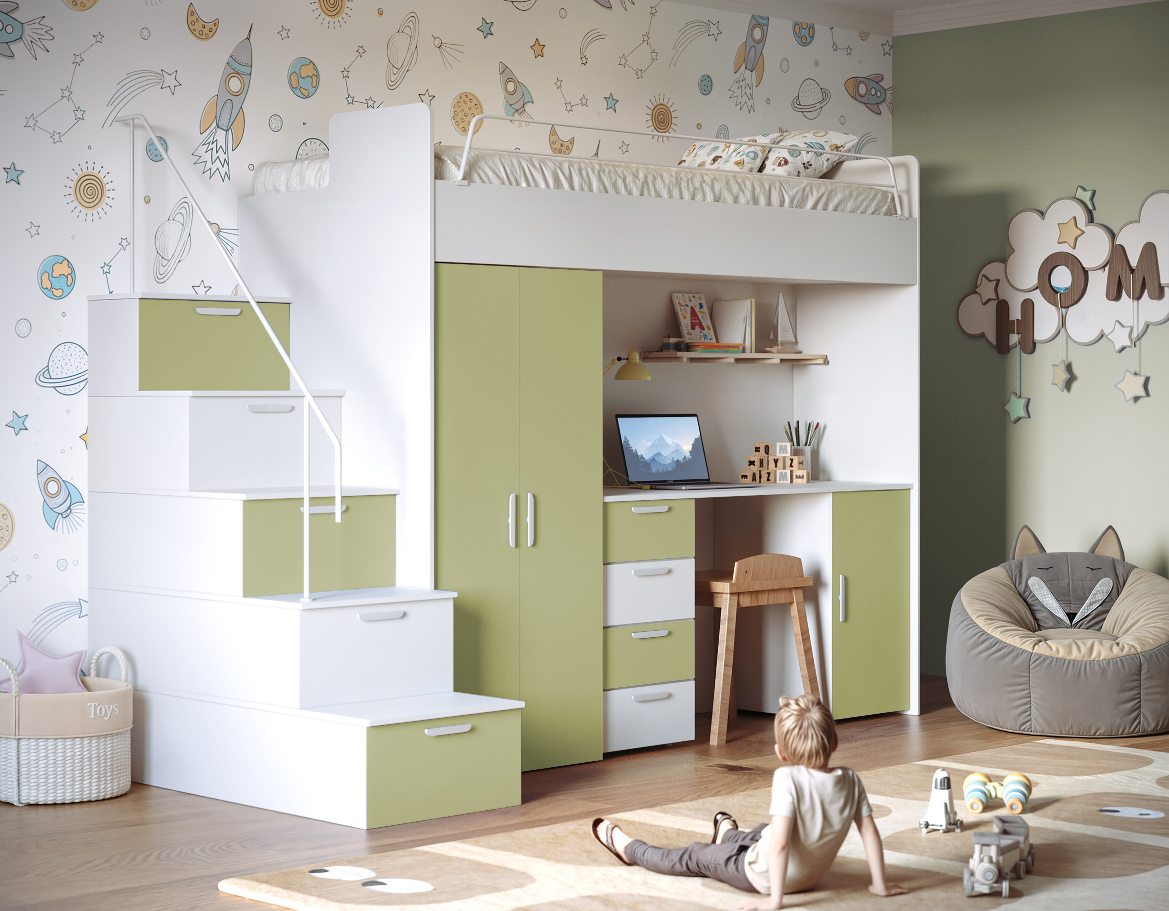 Kinderhoogslaper Dream matte afwerking