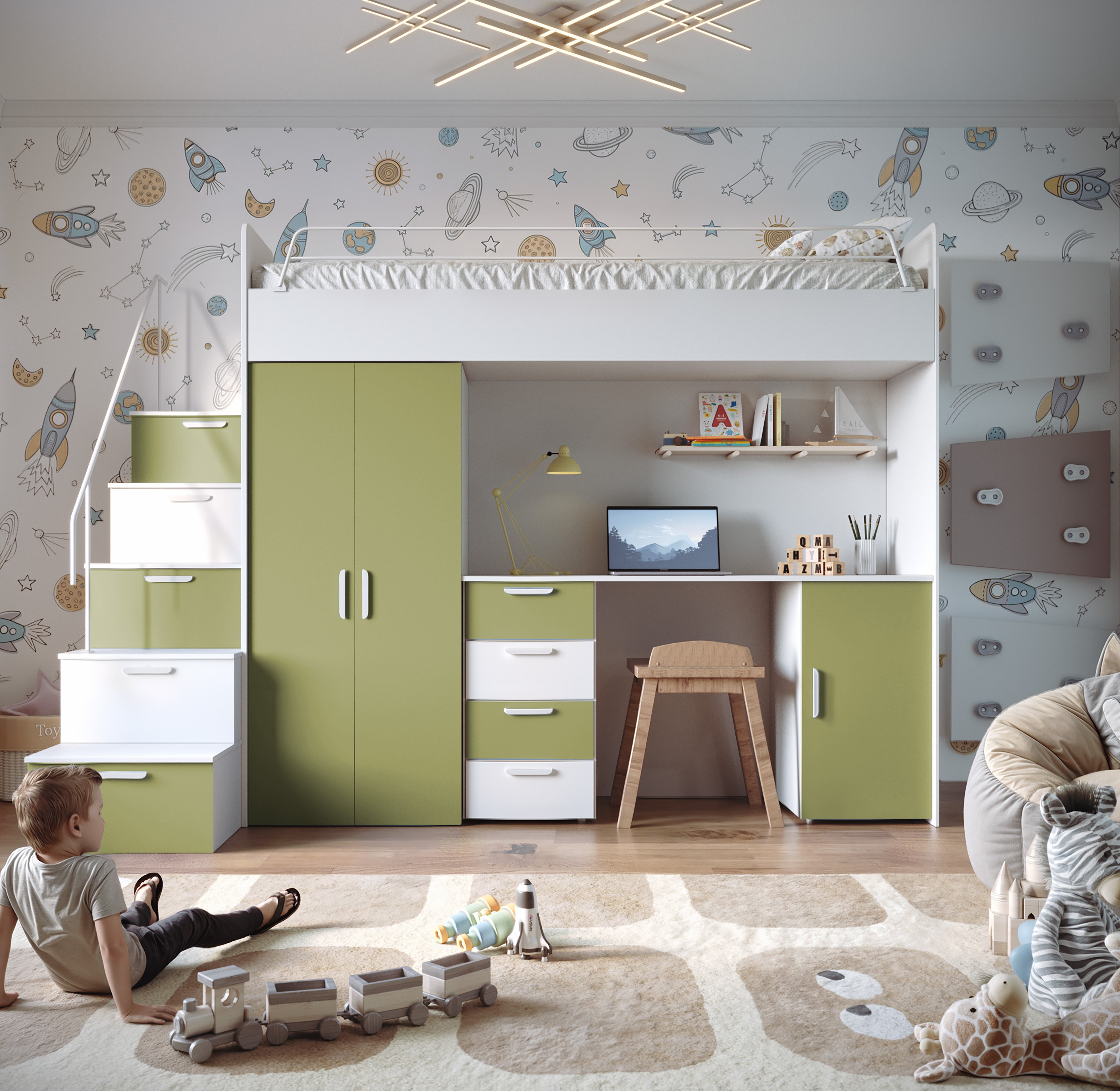 Kinderhoogslaper Dream matte afwerking