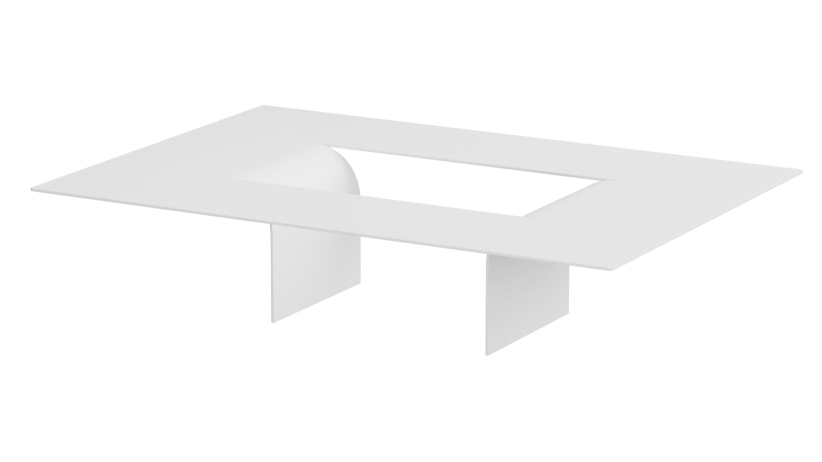 Salontafel Cut – Minimalistisch stalen ontwerp met creatieve opening